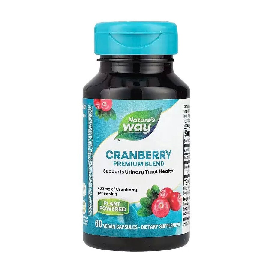 Журавлина Nature's Way Cranberry 400 мг, 60 веганських капсул